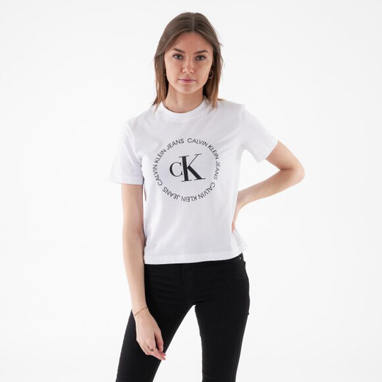 Ck round logo straight tee