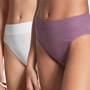 Calida Trusser 2P Elastic Briefs Blomme bomuld Small Dame