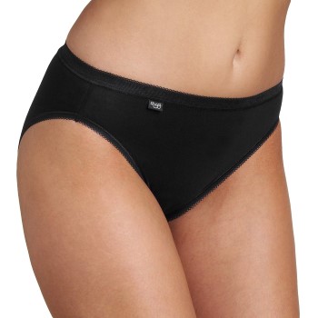 Sloggi Trusser Basic Tai Sort bomuld 36 Dame