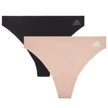 adidas Trusser 2P BOS Micro Cut Free Thong Multi Sort/Rosa Large Dame