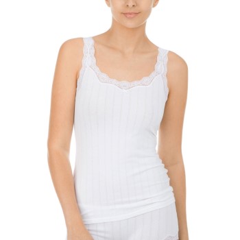 Calida Etude Toujours Tank Top Hvid bomuld Large Dame