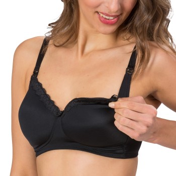 Trofe Nellie Nursing Bra Bh Sort polyamid B 75 Dame