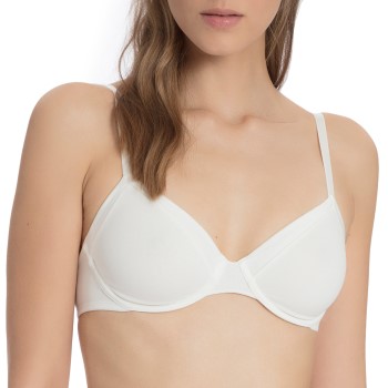 Calida Bh Cate Underwire Satin-Bra Hvid bomuld A 75 Dame