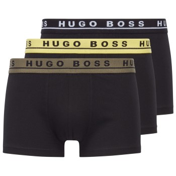 BOSS Trunk 3P Sort/Gul bomuld Medium Herre