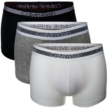 Calvin Klein 3P Cooling Trunk Hvid/Sort bomuld Medium Herre