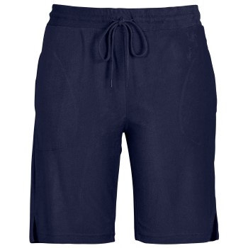 Damella Bamboo Stretchterry Shorts Marineblå Large Dame