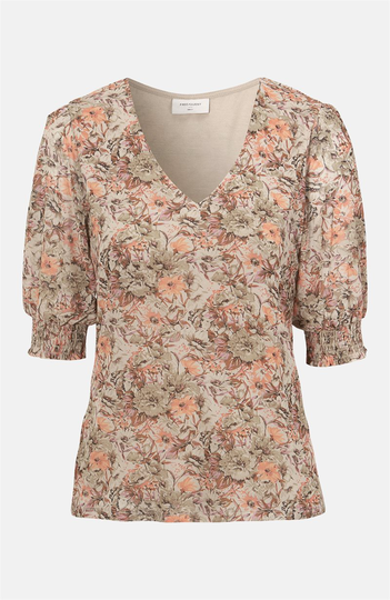 Mønstret jerseybluse Pona