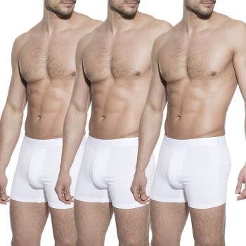 Bread and Boxers Boxer Briefs 3P Hvid økologisk bomuld Large Herre