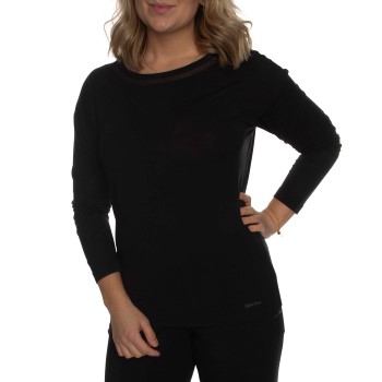Calvin Klein Infinite Flex Top LS Sort modal Medium Dame