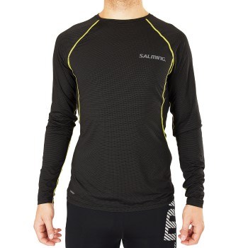 Salming Balance Long Sleeve Tee Men Sort polyester Large Herre
