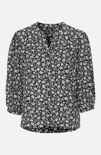 Mønstret viskosebluse Isabella