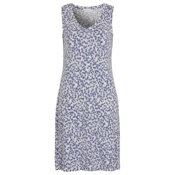 Damella Printed Modal Sleeveless Nightdress Blå Mønster modal Large Dame