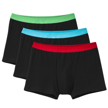 Calida 3P Natural Benefit Boxer Rød/Grøn bomuld Large Herre