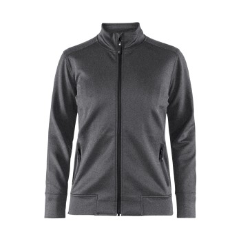 Craft Noble Zip Jacket Women Mørkgrå polyester Large Dame