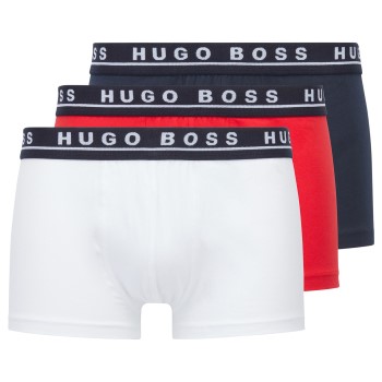 BOSS Trunk 3P Rød/Hvid bomuld Large Herre
