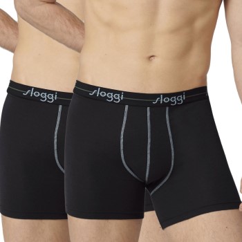 Sloggi 2P Men Start Short C2P Sort bomuld Large Herre