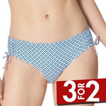 Triumph Mix and Match Midi Bikini Brief Blå/Hvid 38 Dame