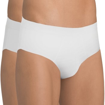 Sloggi 2P Men 24 7 Midi Hvid bomuld Small Herre