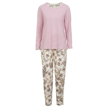 Damella Paisley Flower Pyjama Hvid Mønster bomuld Large Dame