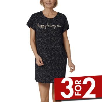 Triumph Lounge Me Cotton Nightdress 01 Sort bomuld 48 Dame