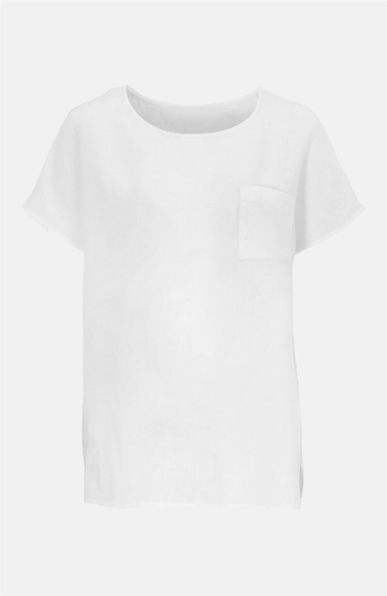 Hørbluse med kapærmer