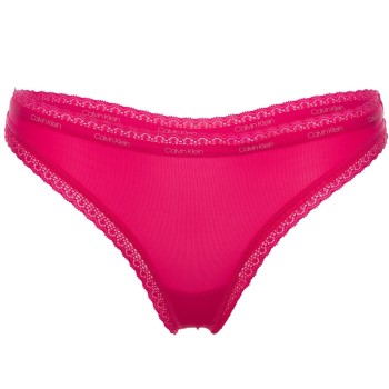 Calvin Klein Trusser Bottoms Up Refresh Thong Chok Rosa polyamid Large Dame
