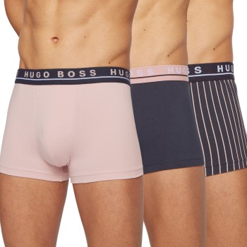 BOSS Trunk One Design 3P Rosa/Blå bomuld Large Herre